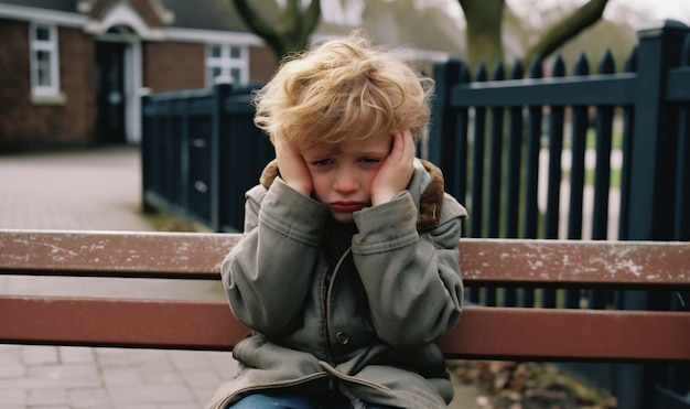 Photo gratuite portrait d'une personne triste