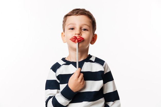 Portrait D'un Petit Enfant Mignon Drôle