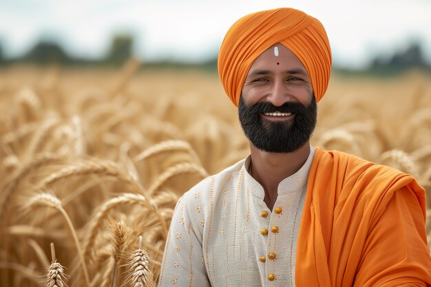 Portrait d'un peuple indien célébrant le festival de Baisakhi