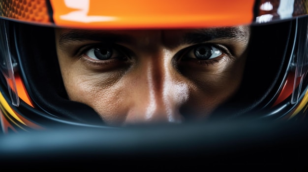 Un portrait d'un pilote de Formule 1