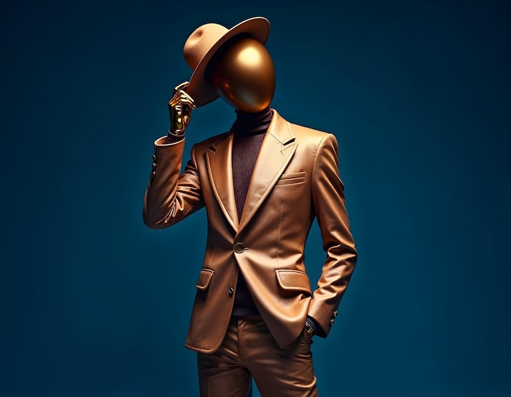 Photo gratuit portrait d'un robot à la mode