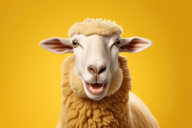 Photo gratuite un portrait simple de moutons