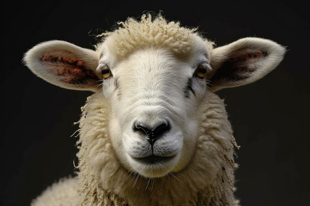 Photo gratuite un portrait simple de moutons