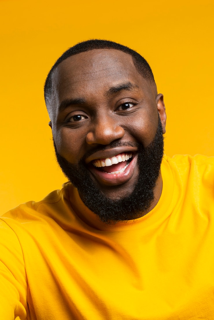 Photo gratuit portrait, smiley, mâle