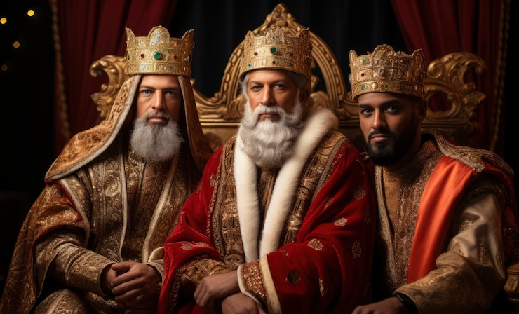Photo gratuit portrait des trois sages