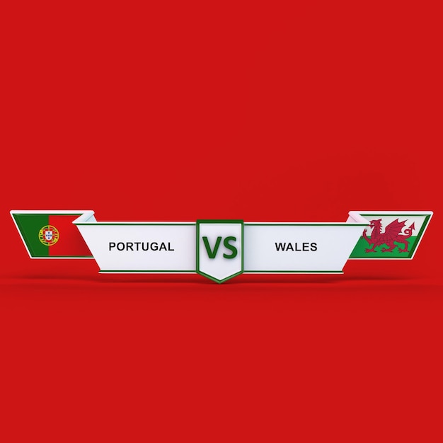 Photo gratuite portugal vs pays de galles