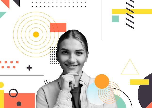 Position d'emploi à côté du portrait de l'employé