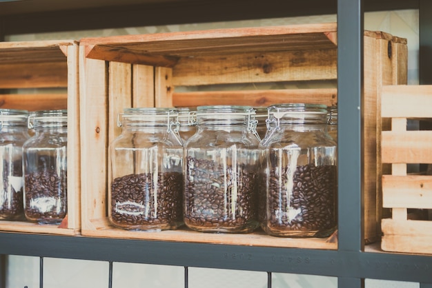 Pot de café en grains - filtre vintage