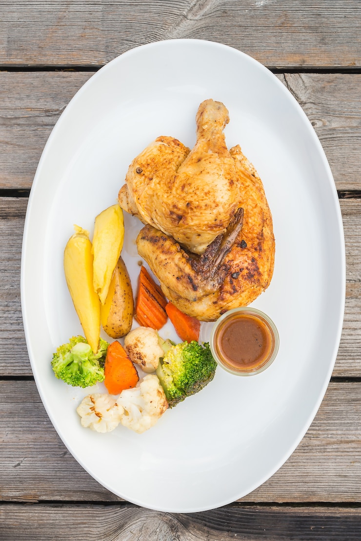 Photo gratuit poulet grillé