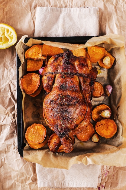 Photo gratuite poulet grillé