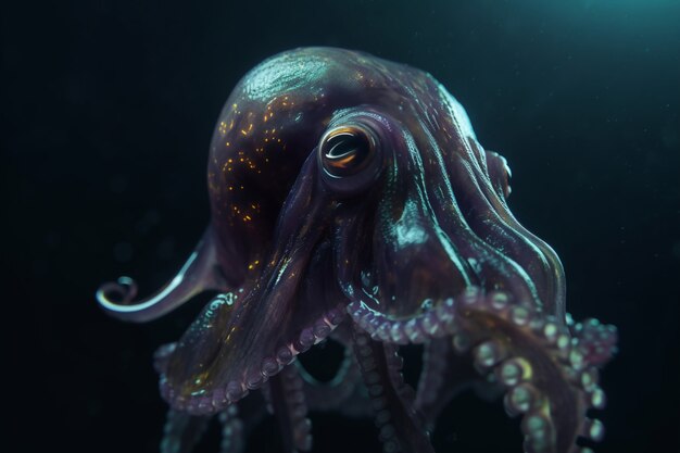 Poulpe du fond de la mer