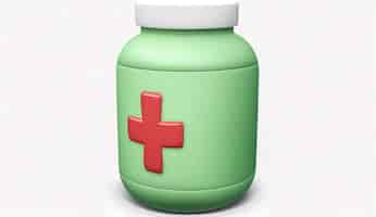 Photo gratuite premier symbole d'aide médicale sous la forme d'un pot avec ia générative croisée