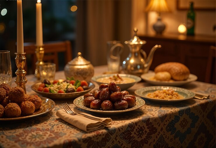 Photo gratuit des préparations délicieuses pour le ramadan