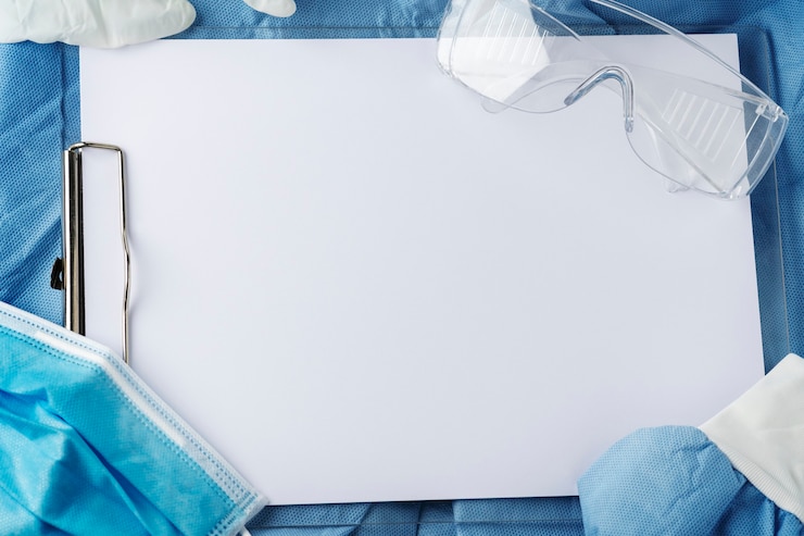 Photo gratuit presse-papiers sur les gommages des médecins