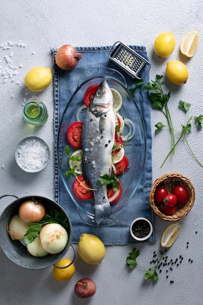 Photo gratuite processus de nettoyage des fruits de mer dans la cuisine