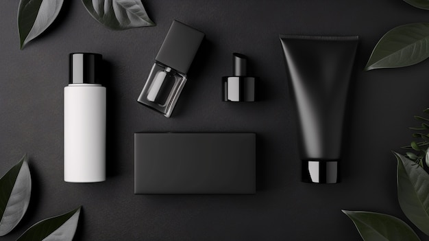 Photo gratuite produit de beauté monochrome pour le soin de la peau