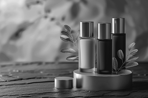 Photo gratuite produit de beauté monochrome pour le soin de la peau