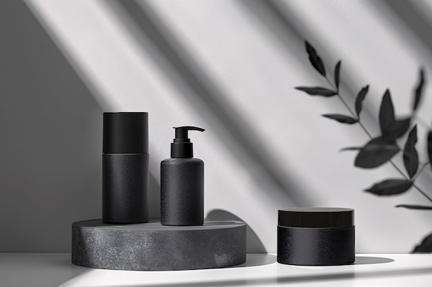 Photo gratuite produit de beauté monochrome pour le soin de la peau