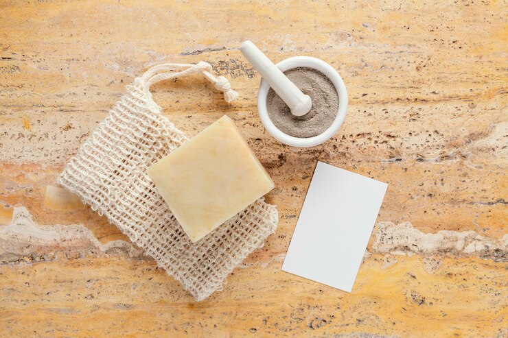 Photo gratuit produits d'auto-soins écologiques vue de dessus