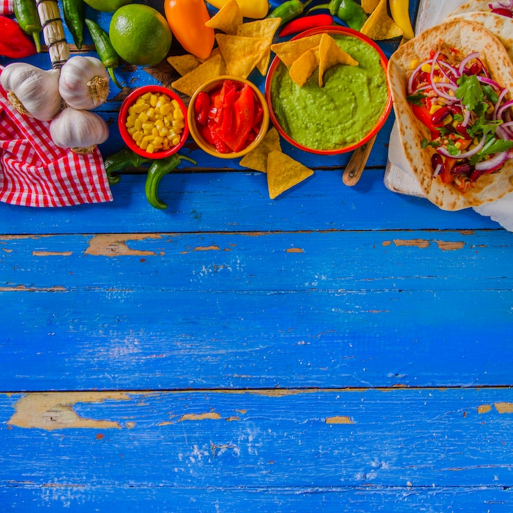 Photo gratuit produits du mexique