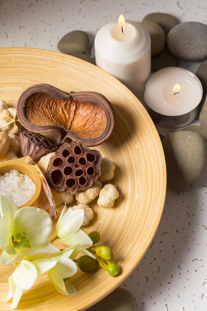 Produits de spa aux orchidées