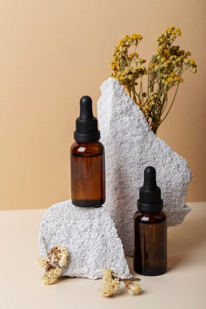 Produits de thérapie à base de plantes et arrangement de roches
