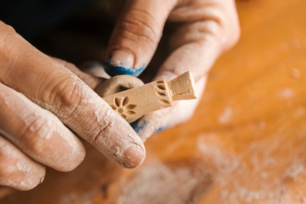 Progression des travaux de fabrication en gros plan