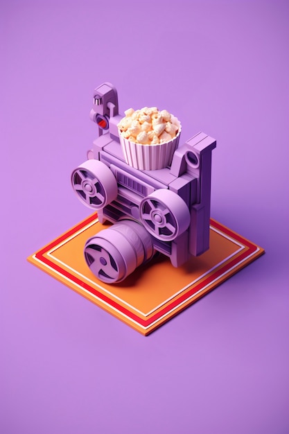 Projecteur de films de cinéma 3D