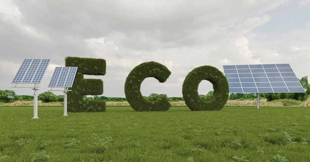 Projet écologique 3D pour l'environnement