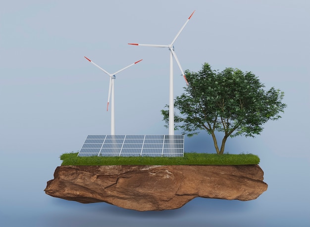 Projet d'éolienne 3D pour économiser de l'énergie