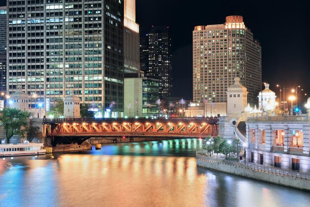 Promenade sur la rivière Chicago