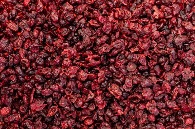 prune séchée rouge sans surface de semence