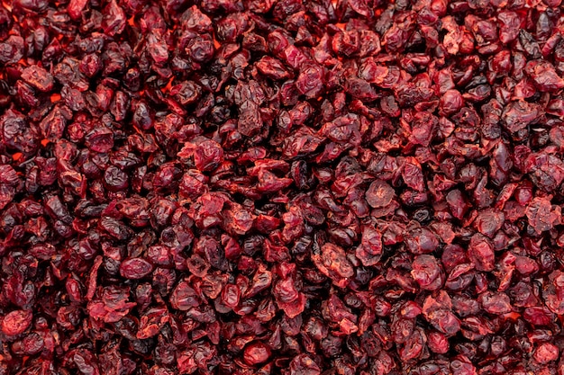 prune séchée rouge sans surface de semence