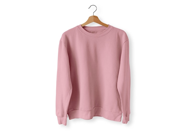 Pull rose sur le devant