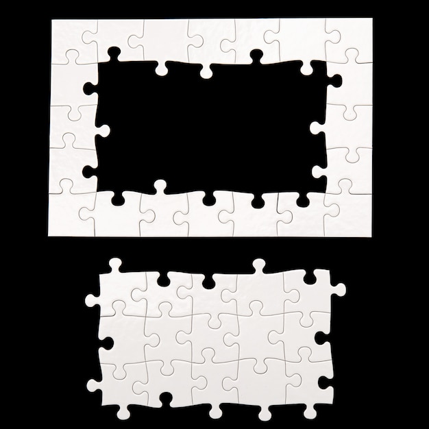 Photo gratuite puzzle blanc