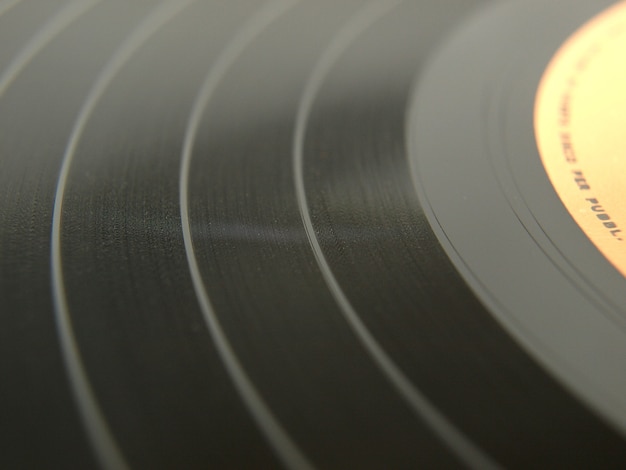 Rainures de disques vinyles