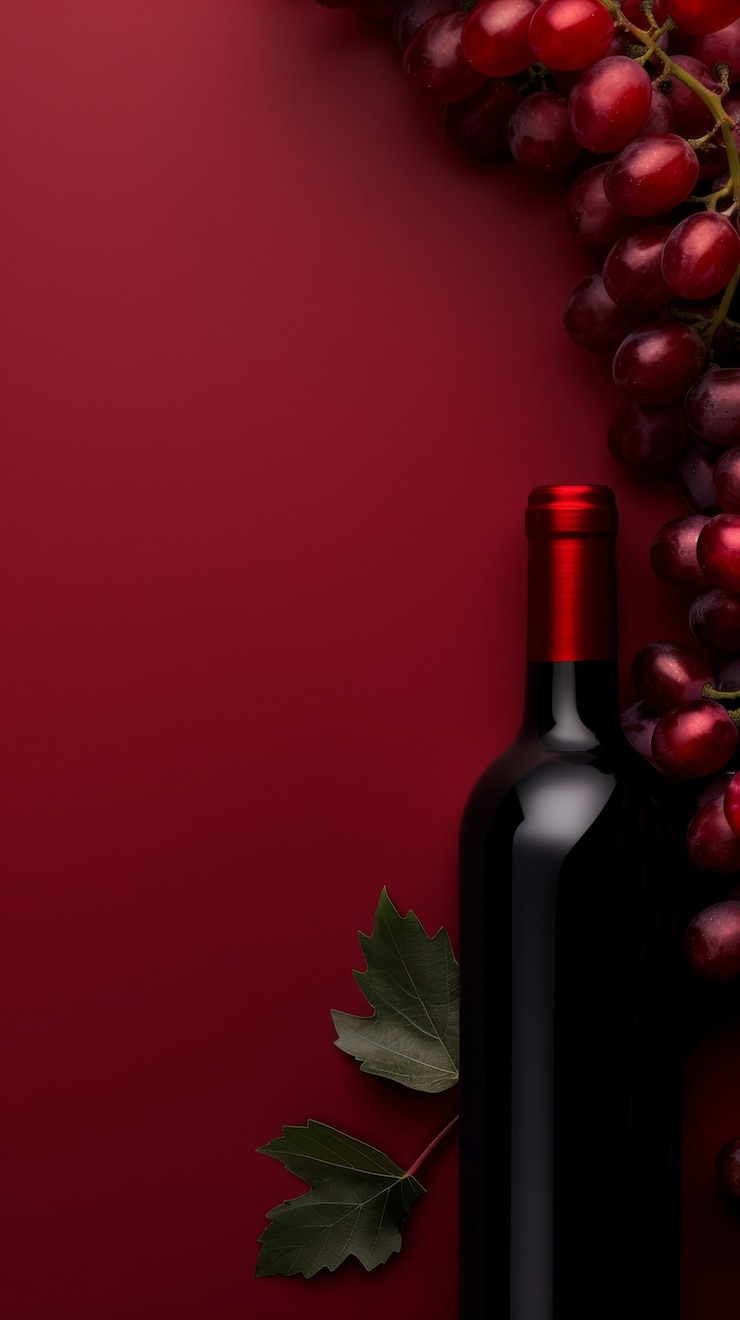 Photo gratuit des raisins rouges délicieux et sucrés, nature morte.