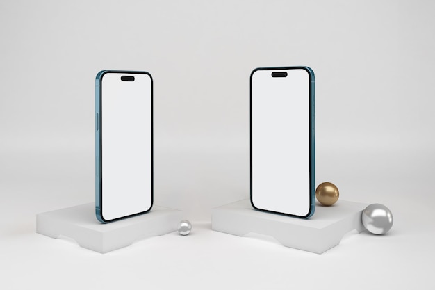 Ramadan Phones 14 App Perspective Side In White Background