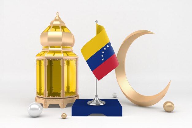 Photo gratuite ramadan venezuela en fond blanc