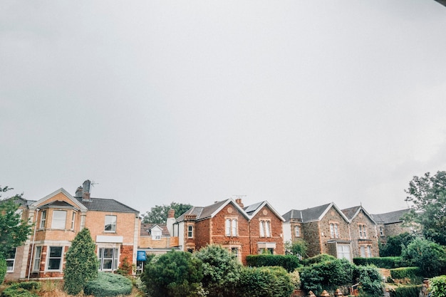 Photo gratuite rangée de maisons à bristol, angleterre