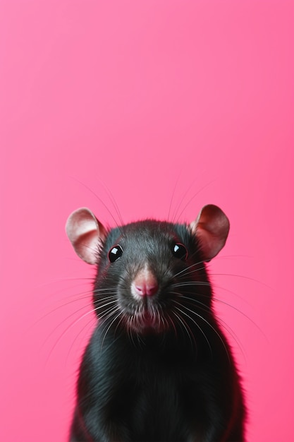 Photo gratuite rat mignon en studio