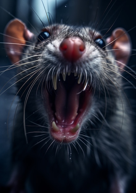 Photo gratuite rat mignon vivant à l'extérieur