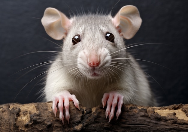 Rat mignon vivant à l'extérieur