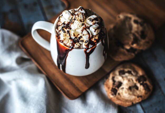 Recette de chocolat chaud aux guimauves