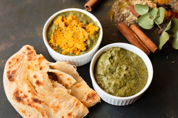 Recette indienne chutney avec pita