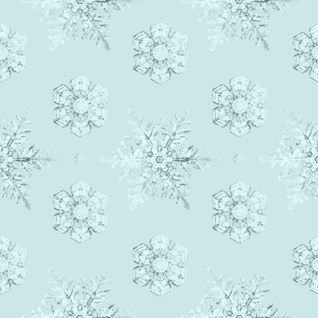 Remix de fond transparent motif flocon de neige glacé de la photographie par Wilson Bentley