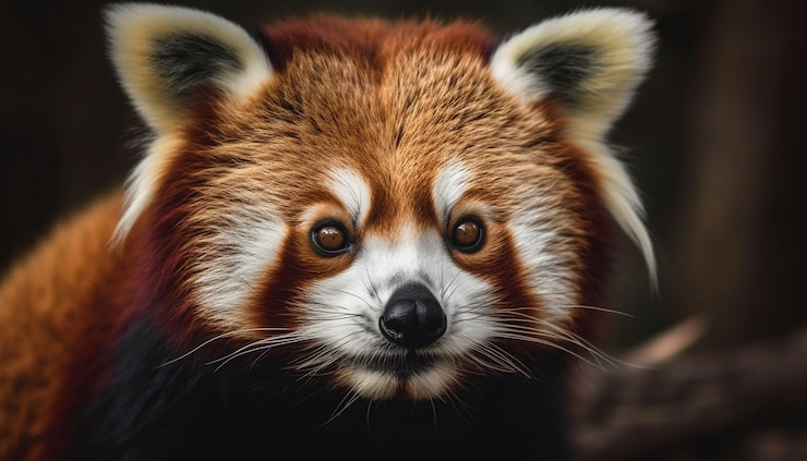 Photo gratuit renard roux mignon regardant avec vigilance à l'extérieur généré par l'ia