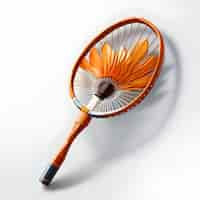Photo gratuite rendering 3d détaillé et réaliste d'une raquette de tennis