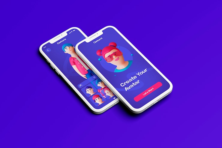 Photo gratuit rendering 3d du concept d'avatar personnalisé
