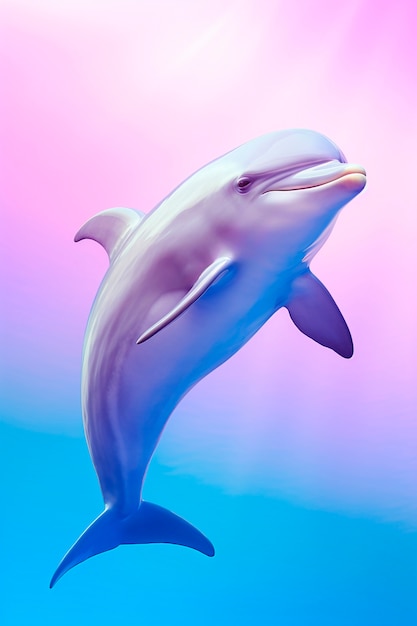 Photo gratuite rendering 3d du dauphin